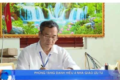 Nhà giáo ưu tú Nguyễn Đức Thắng - Hiệu trưởng trường THPT Nguyễn Trung Ngạn