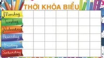THỜI KHÓA BIỂU SỐ 10 - HK1 - THỰC HIỆN TỪ NGÀY 18/11/2019