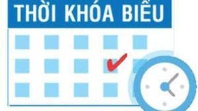 Thời khóa biểu thực hiện từ ngày 03/02/2020
