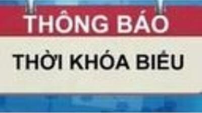 Thời khóa biểu số 05 năm học 2020-2021