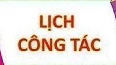 Lịch công tác tuần 16 năm học 2020-2021