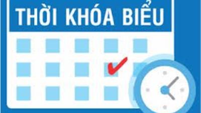 Thời khóa biểu số 07- học kì 2 năm học 2020 - 2021