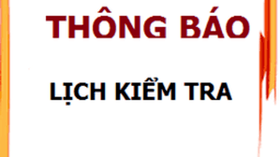 Lịch thi giữa kì 2 năm học 2022-2023