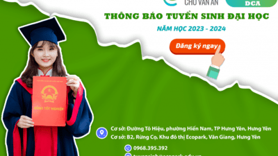Thông tin tuyển sinh của trường Đại học Chu Văn An năm 2023