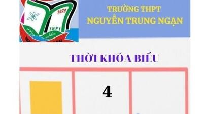 Thời khoá biểu số 04 thực hiện từ ngày 16/10/2023