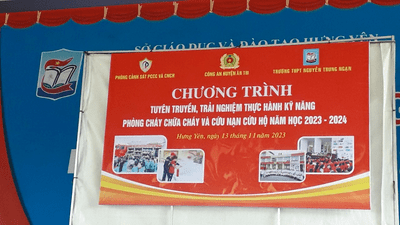 Tập huấn công tác phòng cháy, chữa cháy tại trường THPT Nguyễn Trung Ngạn