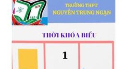 Thời khoá biểu số 01 thực hiện từ ngày 15/1/2024