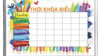 Thời khóa biểu số 07 của học sinh thực hiện từ ngày 6/5/2024