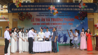 Lễ tri ân và trưởng thành của các em học sinh khối 12 niên khóa (2021 - 2024)