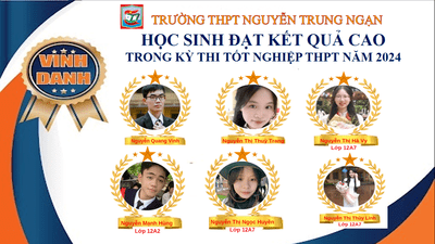 Vinh danh học sinh trường THPT Nguyễn Trung Ngạn đạt thành tích cao trong kỳ thi Tốt nghiệp THPT năm 2024