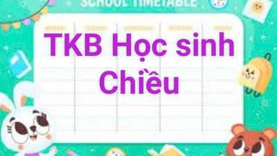 TKB SỐ 3 - K10 BUỔI CHIỀU MỚI