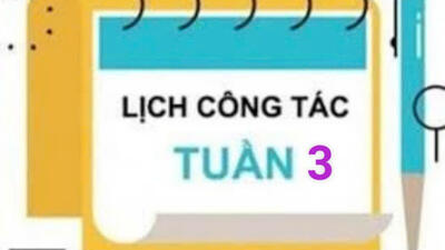 LỊCH CÔNG TÁC TUẦN 3 NĂM HỌC 2024-2025