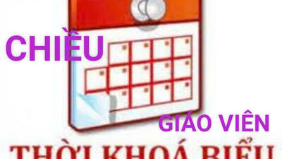TKB CHIỀU CỦA GIÁO VIÊN
