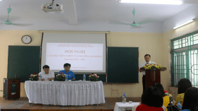Hội nghị cán bộ, viên chức và người lao động năm học 2024 - 2025