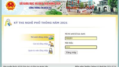 Quy trình thi thử nghề phổ thông năm 2022