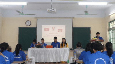 Đại hội Đại biểu Đoàn TNCS Hồ Chí Minh trường THPT Nguyễn Trung Ngạn