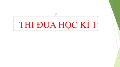 Kết quả thi đua học kì 1 năm học 2019 - 2020