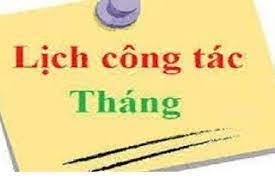 Lịch công tác tháng